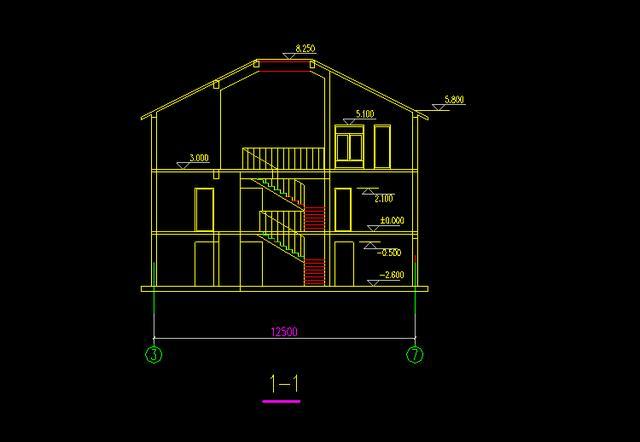 高清CAD图纸下载:山区小别墅设计CAD施工效果图,获取直接使用